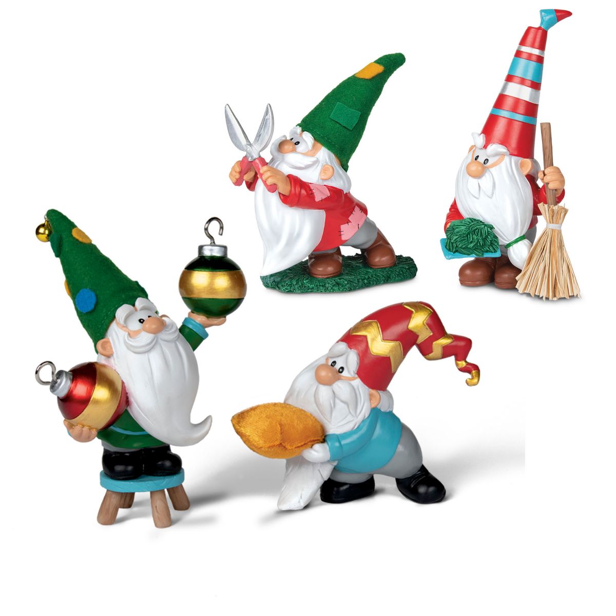 Christmas Tree Gnome Figure Collection