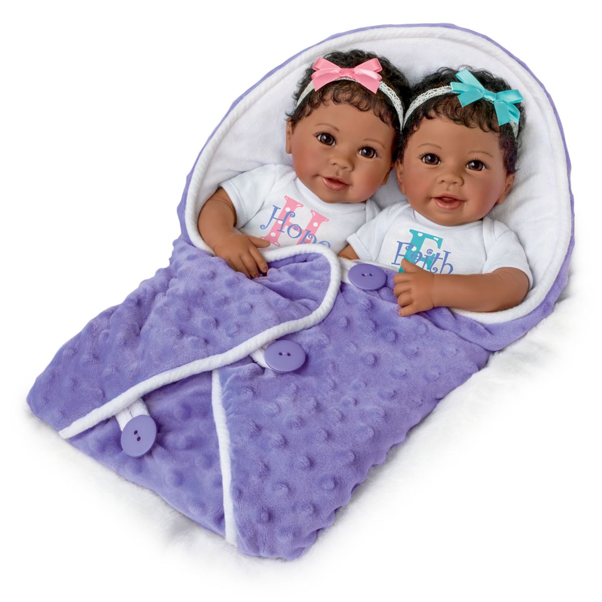'Hope And Faith' So Truly Real Baby Girl Twin Doll Set