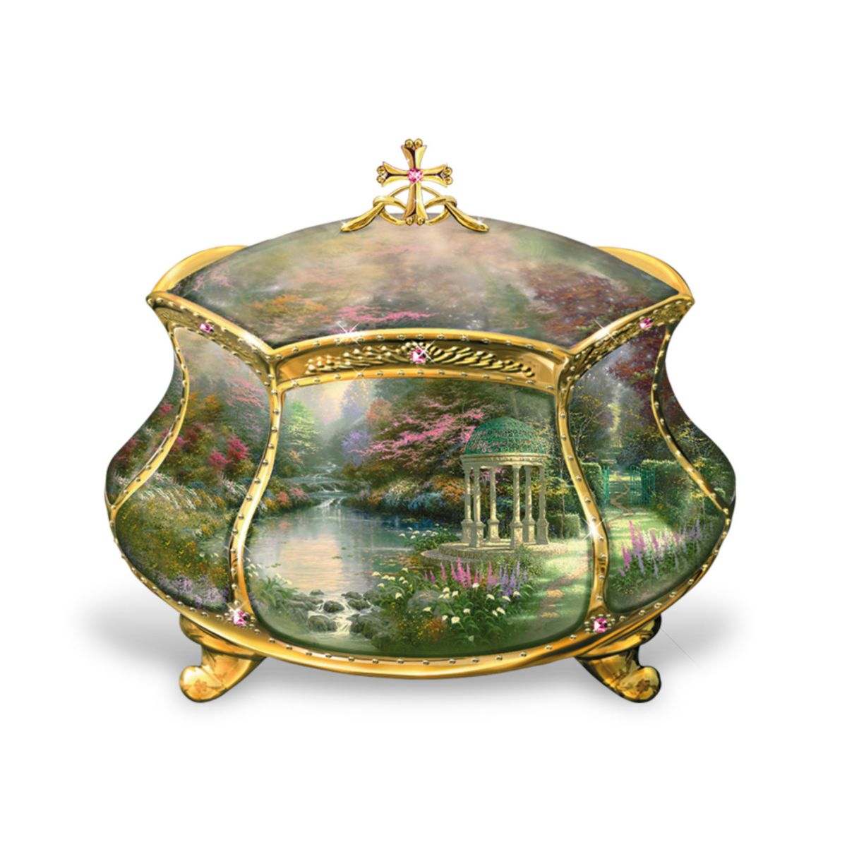 Thomas Kinkade 'Garden Of Prayer' Music Box