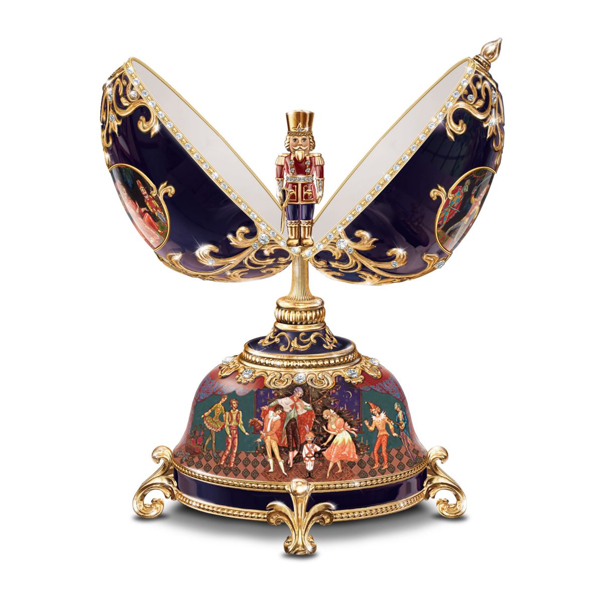 'The Russian Nutcracker' Heirloom Porcelain Musical Egg