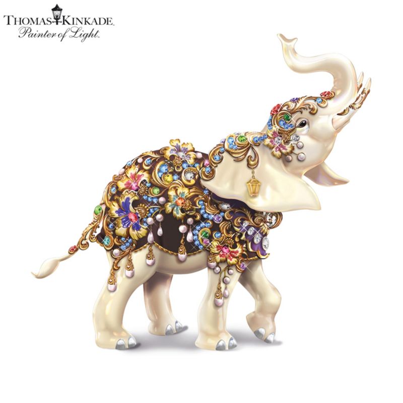 Thomas Kinkade 'Elegant Treasure' Elephant Figurine