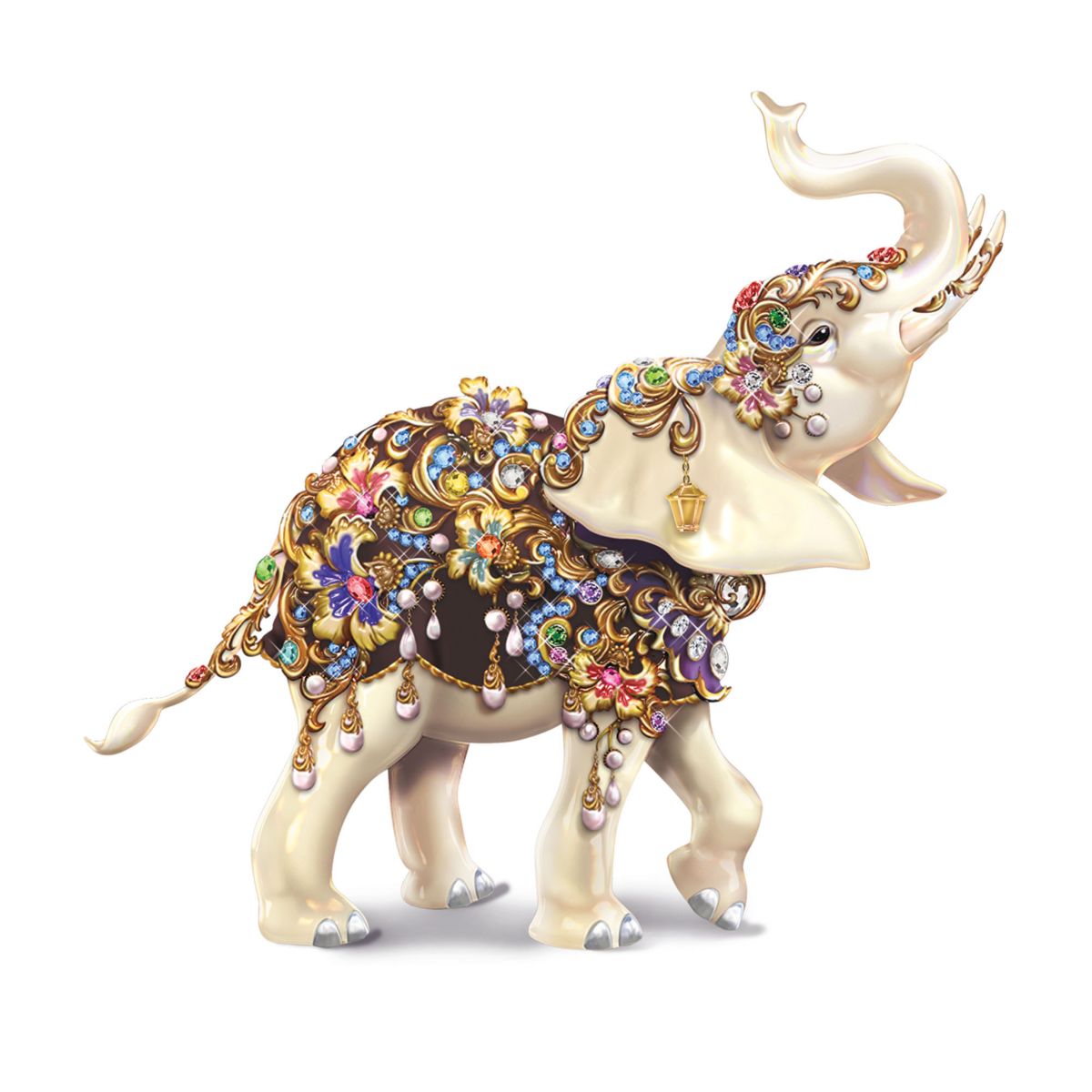 Thomas Kinkade 'Elegant Treasure' Elephant Figurine