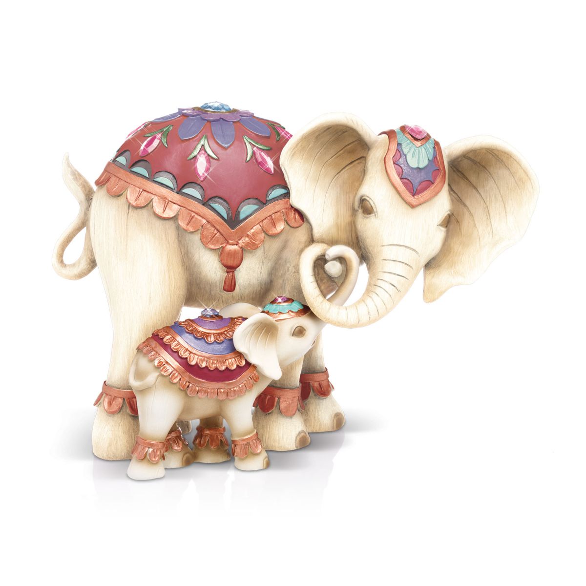 'Trunks Of Love' Mother And Child Elephant Figurine Set