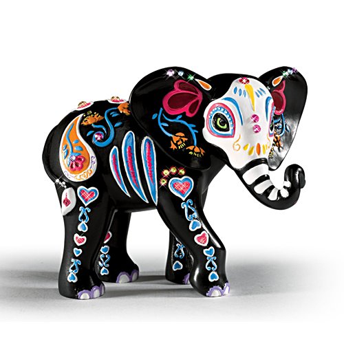 'Celebration Of Luck' Sugar Skull Elephant Figurine