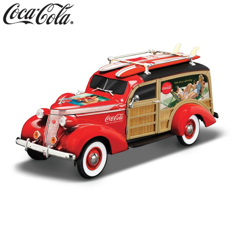 COCA-COLA® 'Cruising To Refreshment' Woody Wagon Sculpture