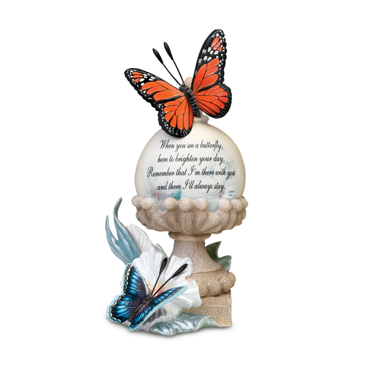 'Always Near And Very Dear' Remembrance Butterfly Figurine