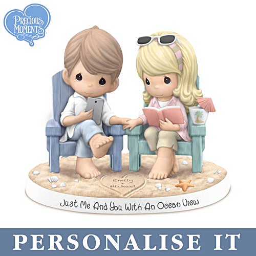 'Just Me And You With An Ocean View' Personalised Precious Moments® Figurine