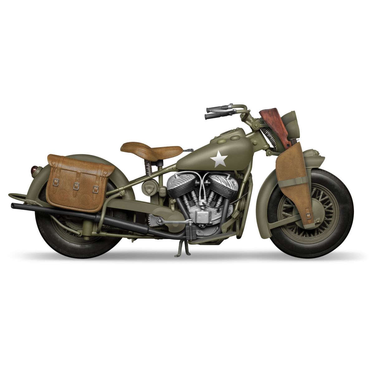 'WWII Indian Chief' Indian Motorcycle Sculpture
