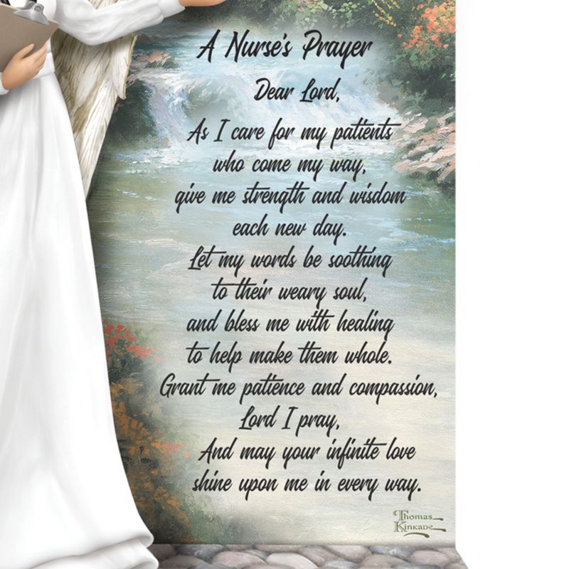 Thomas Kinkade Gentle Healing Hands The Nurse S Prayer Angel Sculpture
