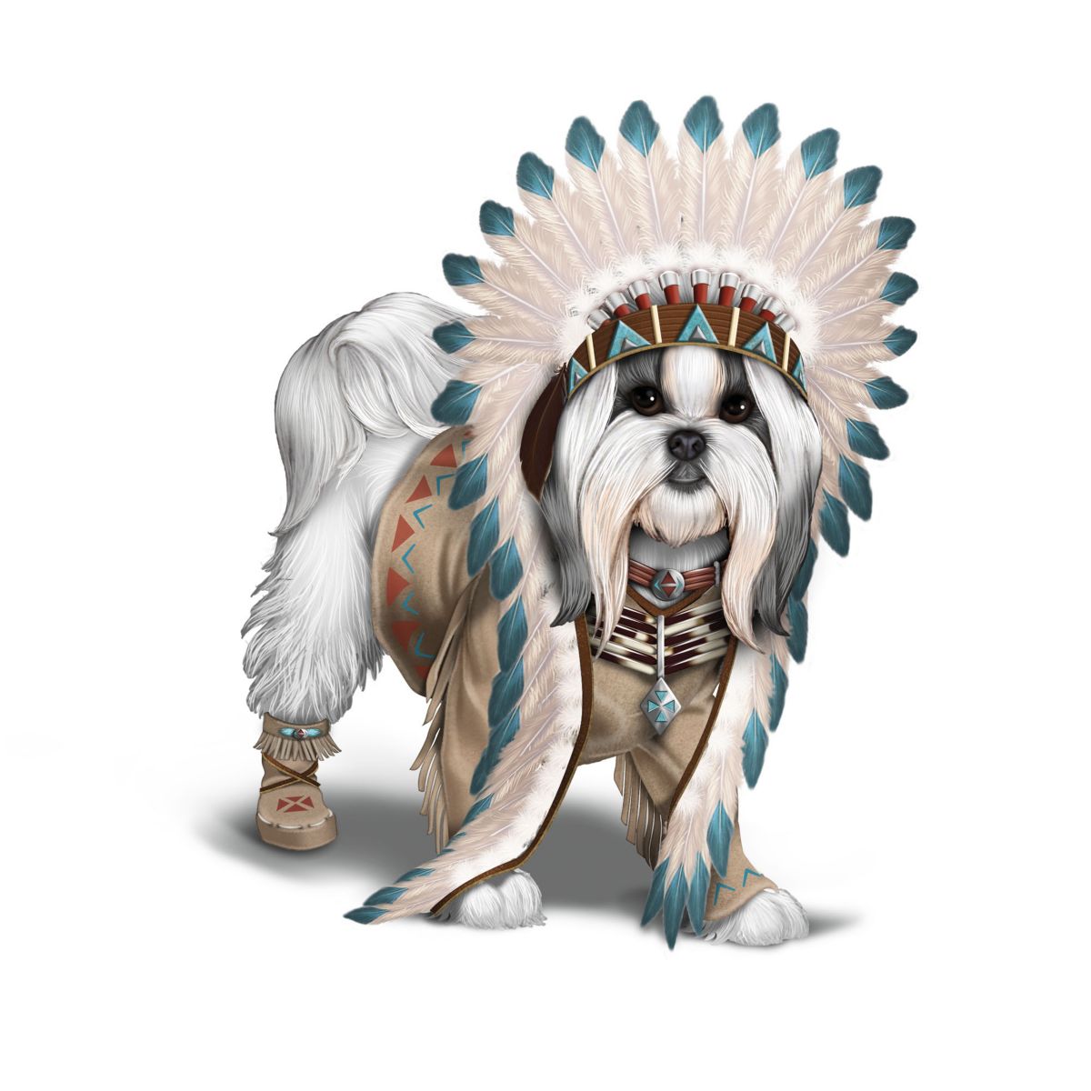 'Chief Barks A Lot Shih Tzu' Figurine