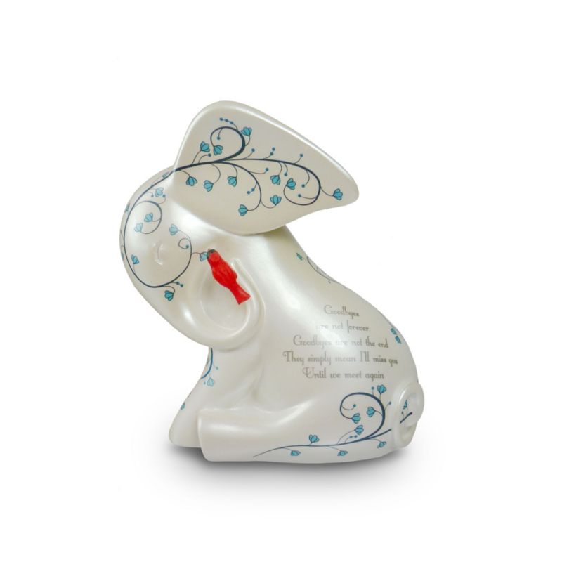 'Until We Meet Again' Elephant And Cardinal Figurine
