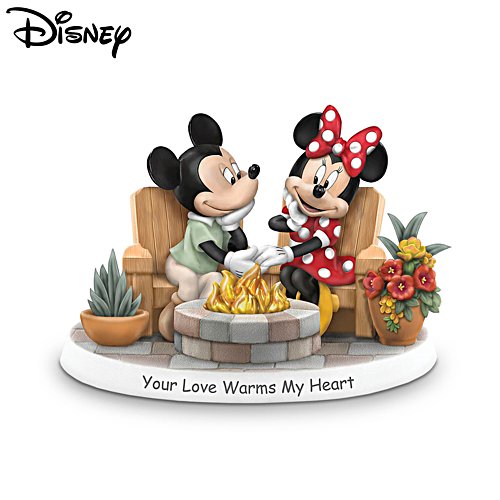 Disney Mickey Mouse & Minnie Mouse 'Your Love Warms My Heart' Figurine
