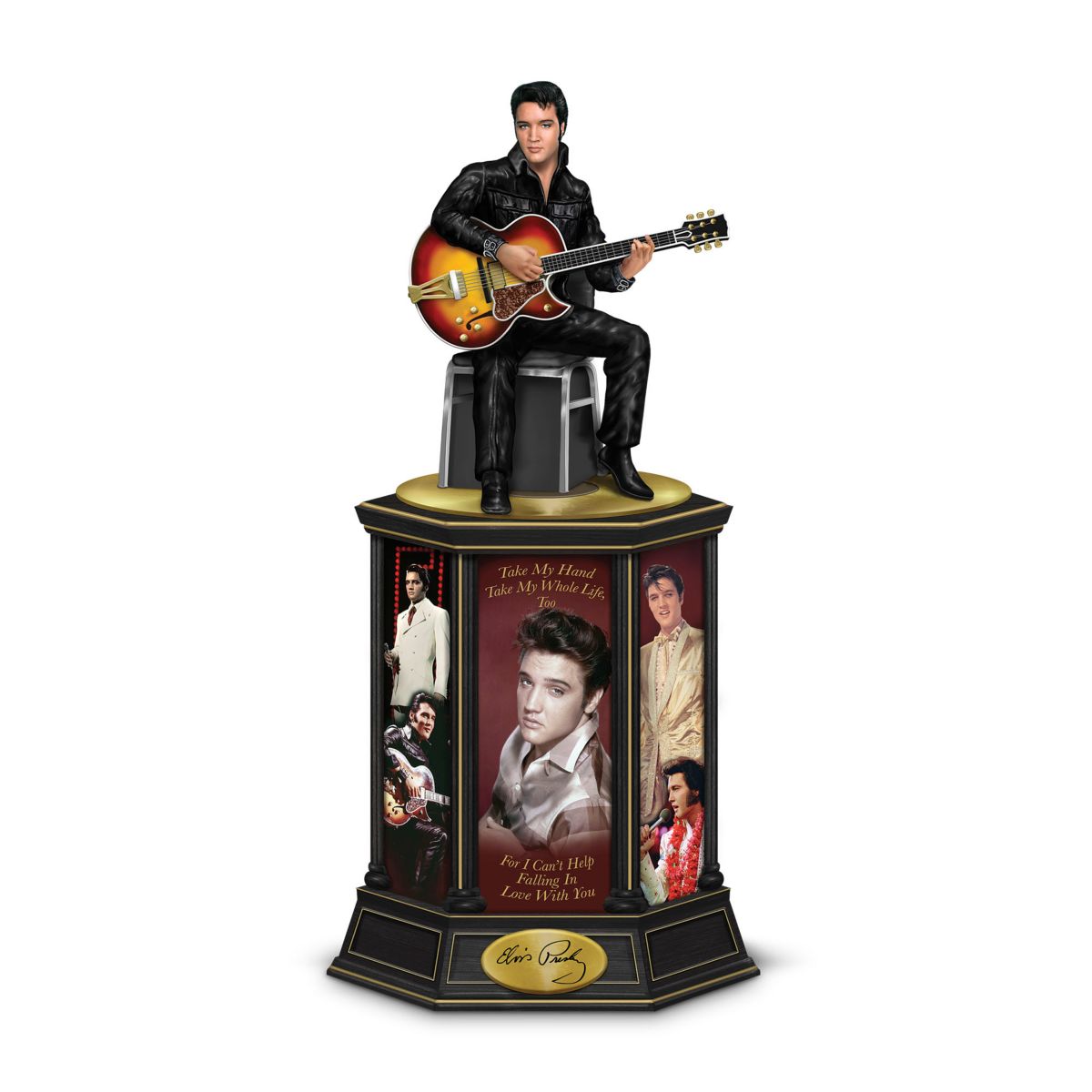 Elvis Presley 'The Man, The Legend, The King' Illuminated Tower Sculpture
