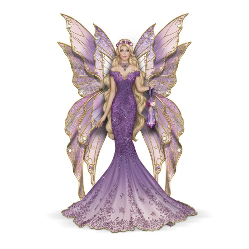 'Serenity Of The Amethyst' Fairy Figurine