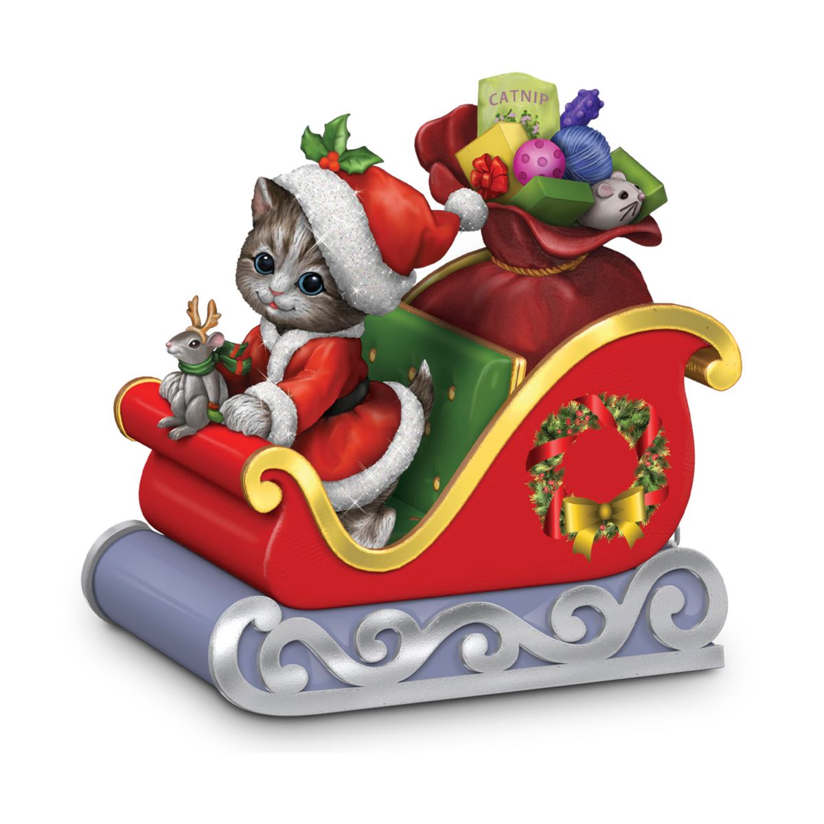 Kayomi Harai’s ‘Santa Paws’ Sleigh Train