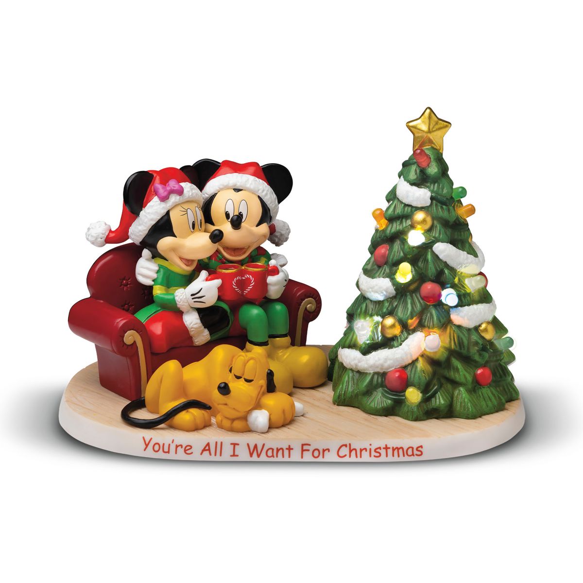 Disney's Mickey Mouse & Minnie Mouse 'You're All I Want For Christmas' Figurine