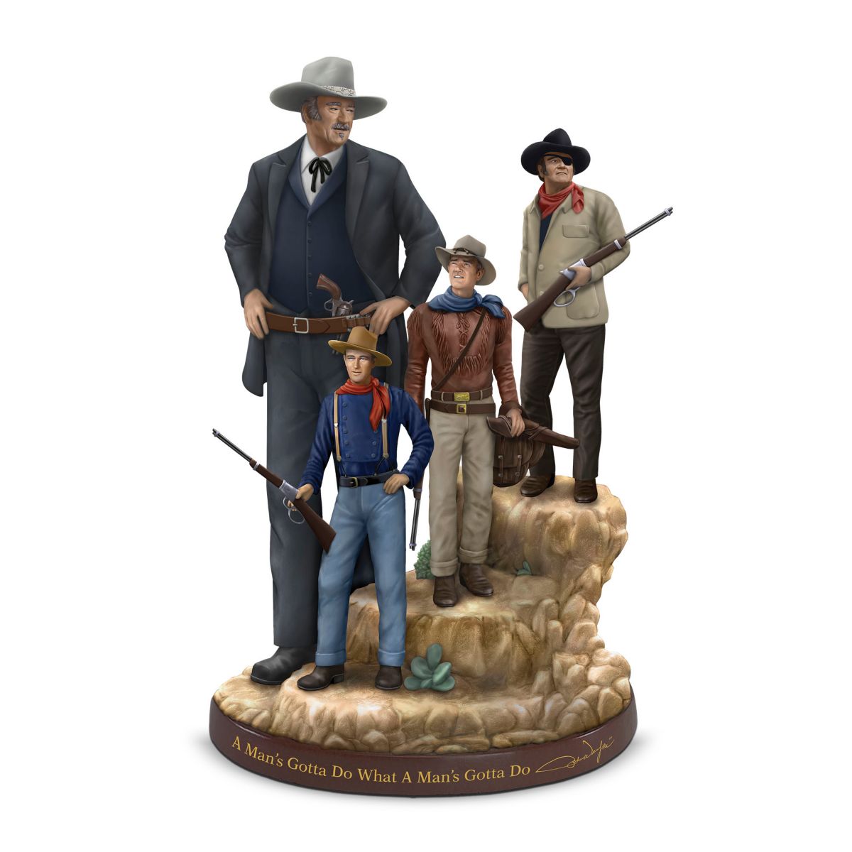 ‘The Duke, Evolution Of An American Icon’ 4-In-1 Figurine