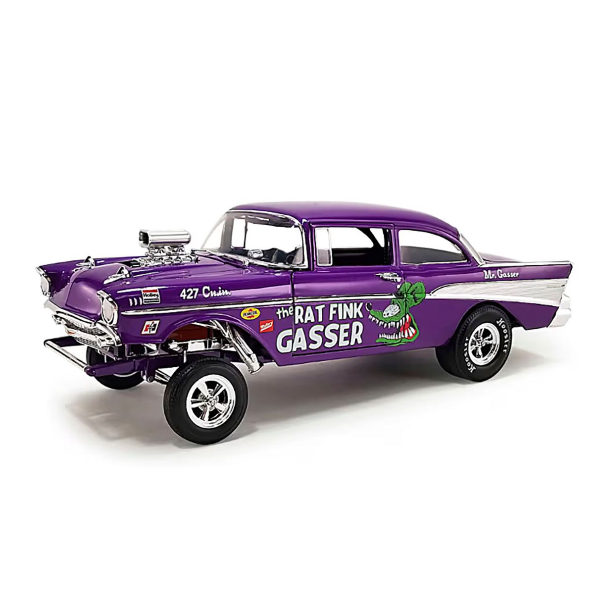 1:18-Scale Rat Fink 1957 Bel Air Gasser Diecast
