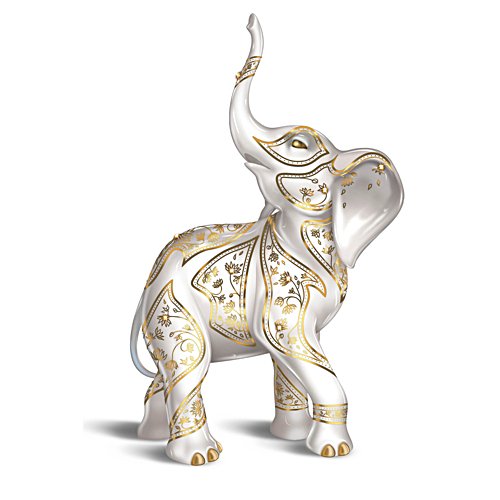 'Golden Prosperous Beginnings' Elephant Figurine