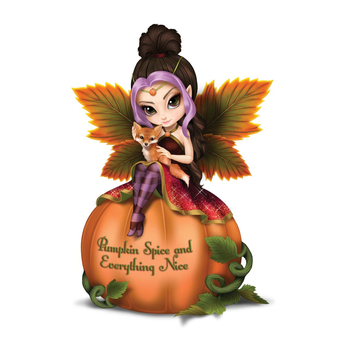 'Pumpkin Spice And Everything Nice' Fairy Figurine