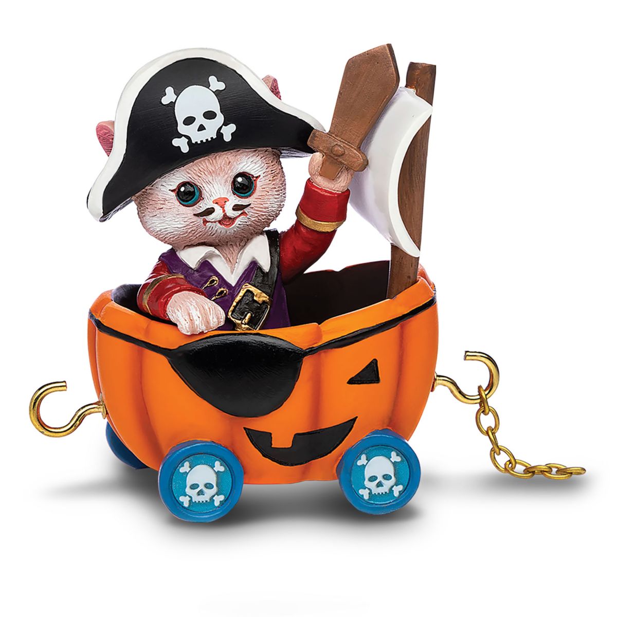 'Give Meowl Yer Gold' Meow-loween Express Figurine
