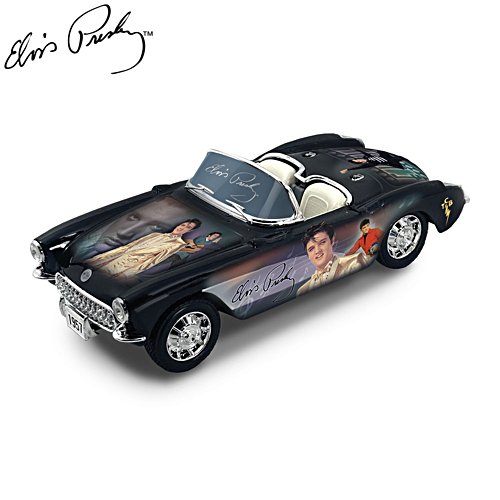 Cruising med Kungen – Chevrolet Corvette modellbil med Elvis Presley motiv