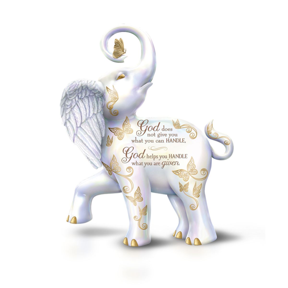 'Strength In God’s Help' Elephant Sculpture