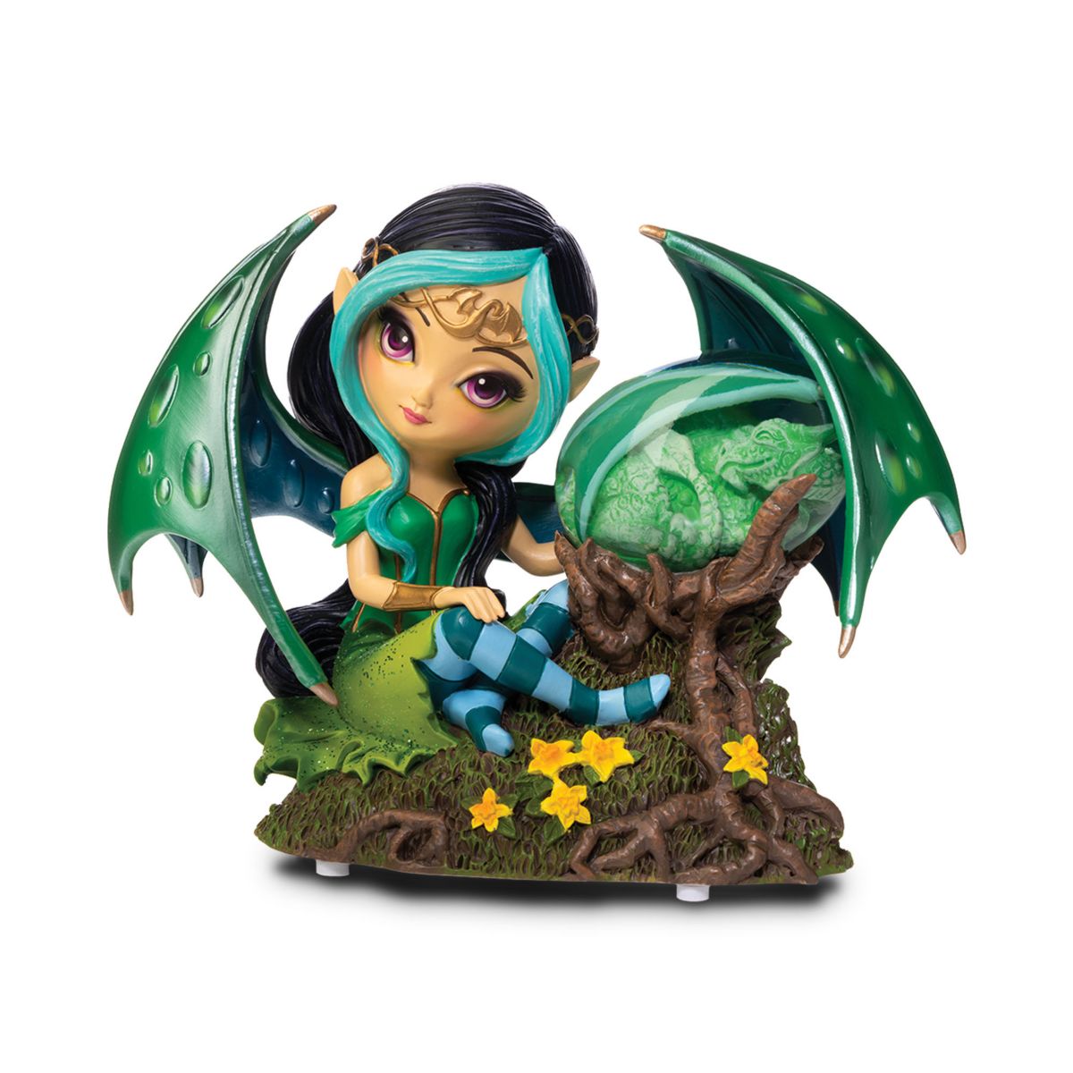 'Guardian Of The Enchanted Emerald' Dragonling Figurine