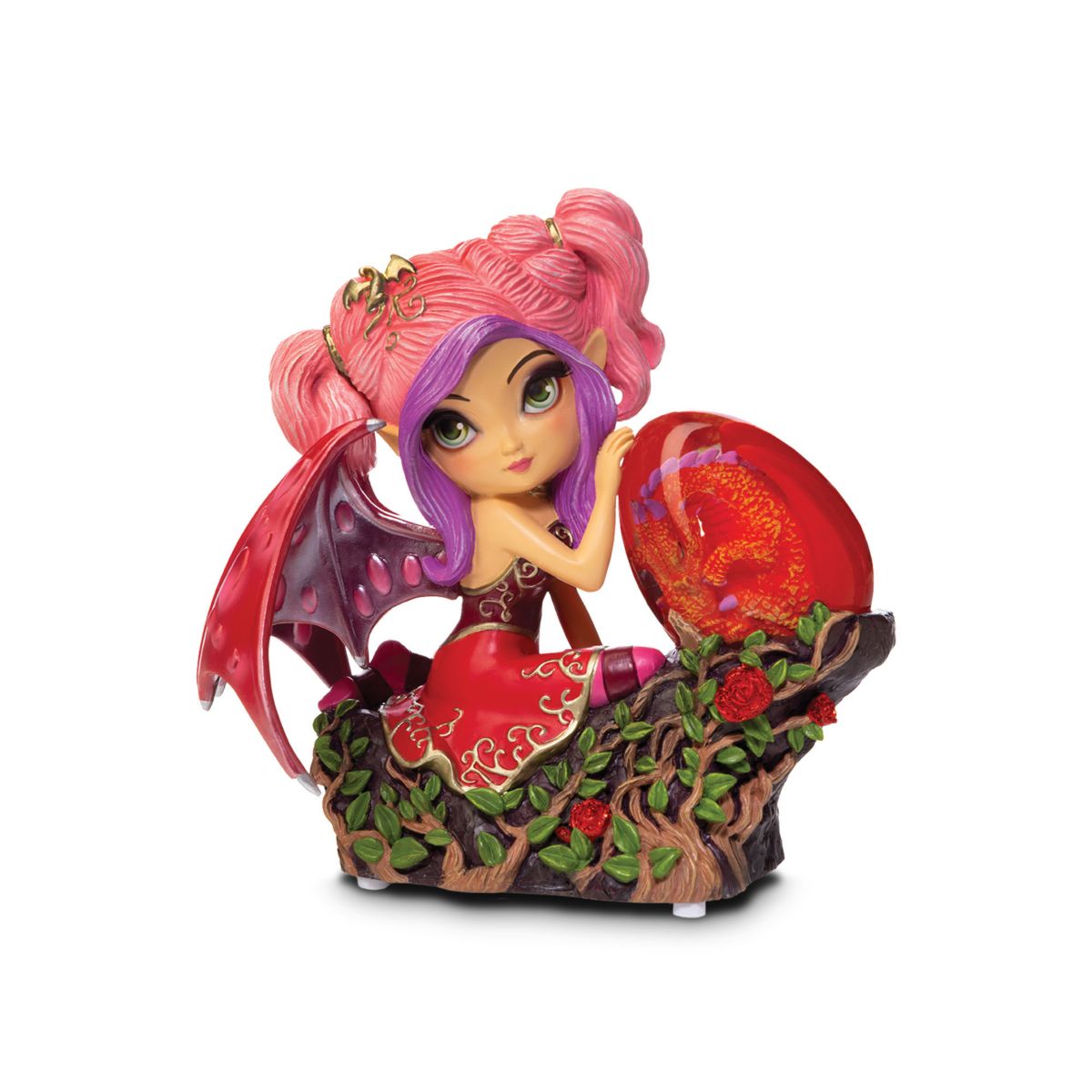 'Guardian Of The Brilliant Ruby' Dragonling Figurine