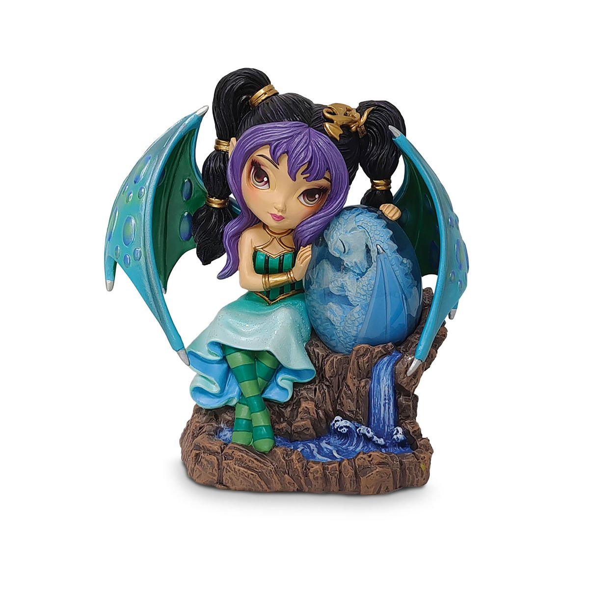 'Guardian Of The Aquamarine' Dragonling Figurine