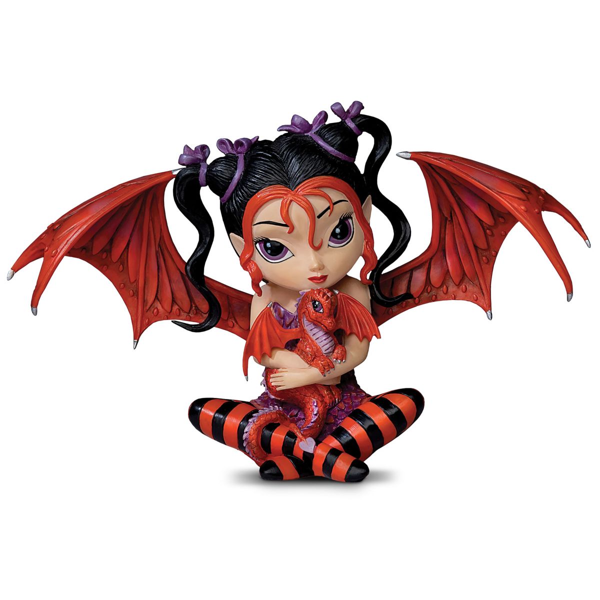 'Ruby Fairy' Jasmine Becket-Griffith Fairy & Baby Dragon Figurine
