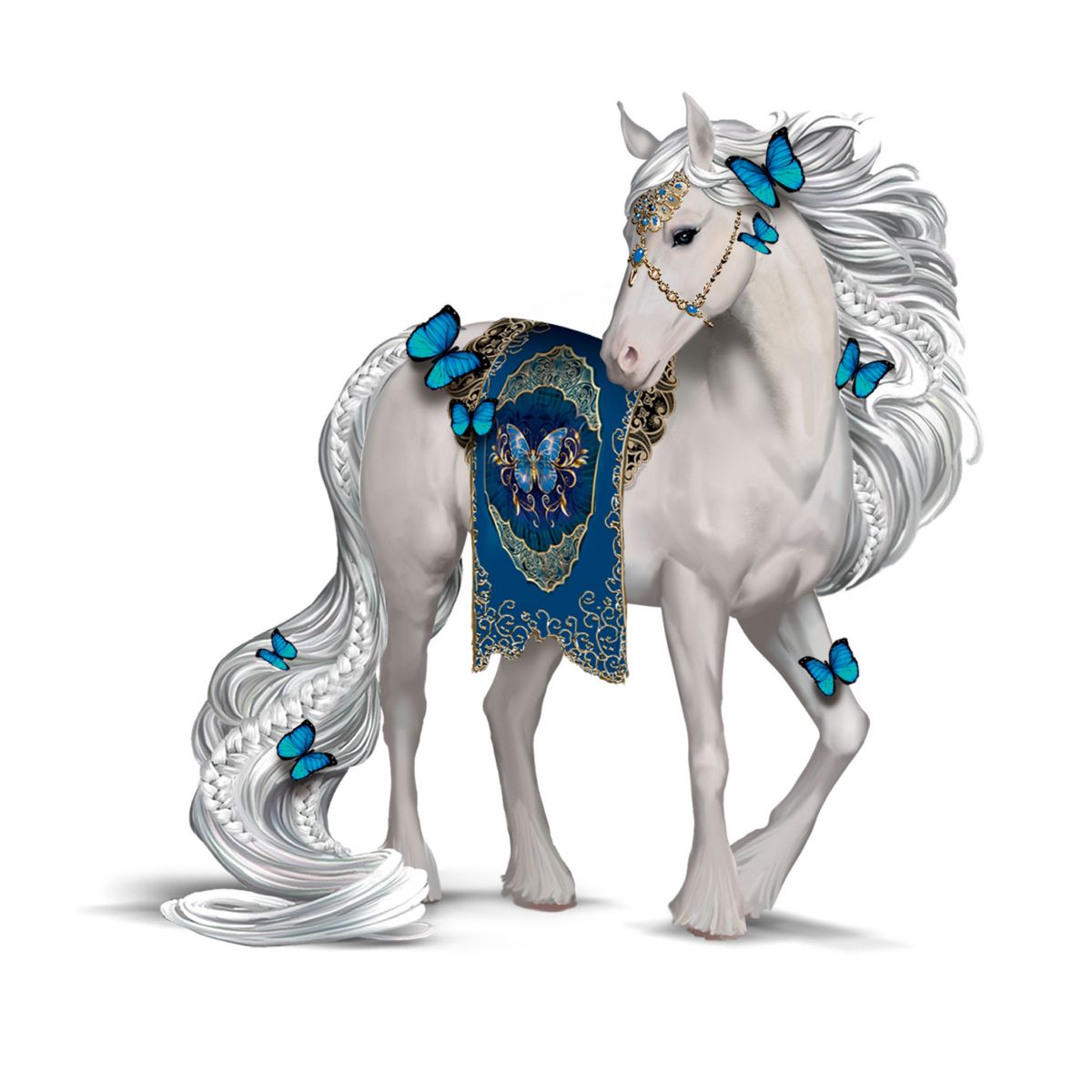 Nene Thomas ‘Graceful Beauty’ Horse & Butterfly Figurine