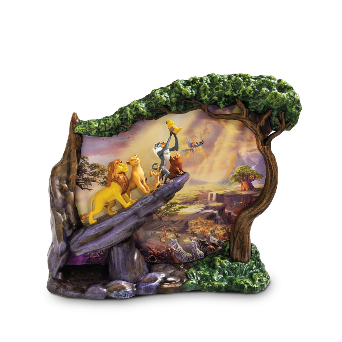 Disney The Lion King 30th Anniversary Thomas Kinkade Sculpture