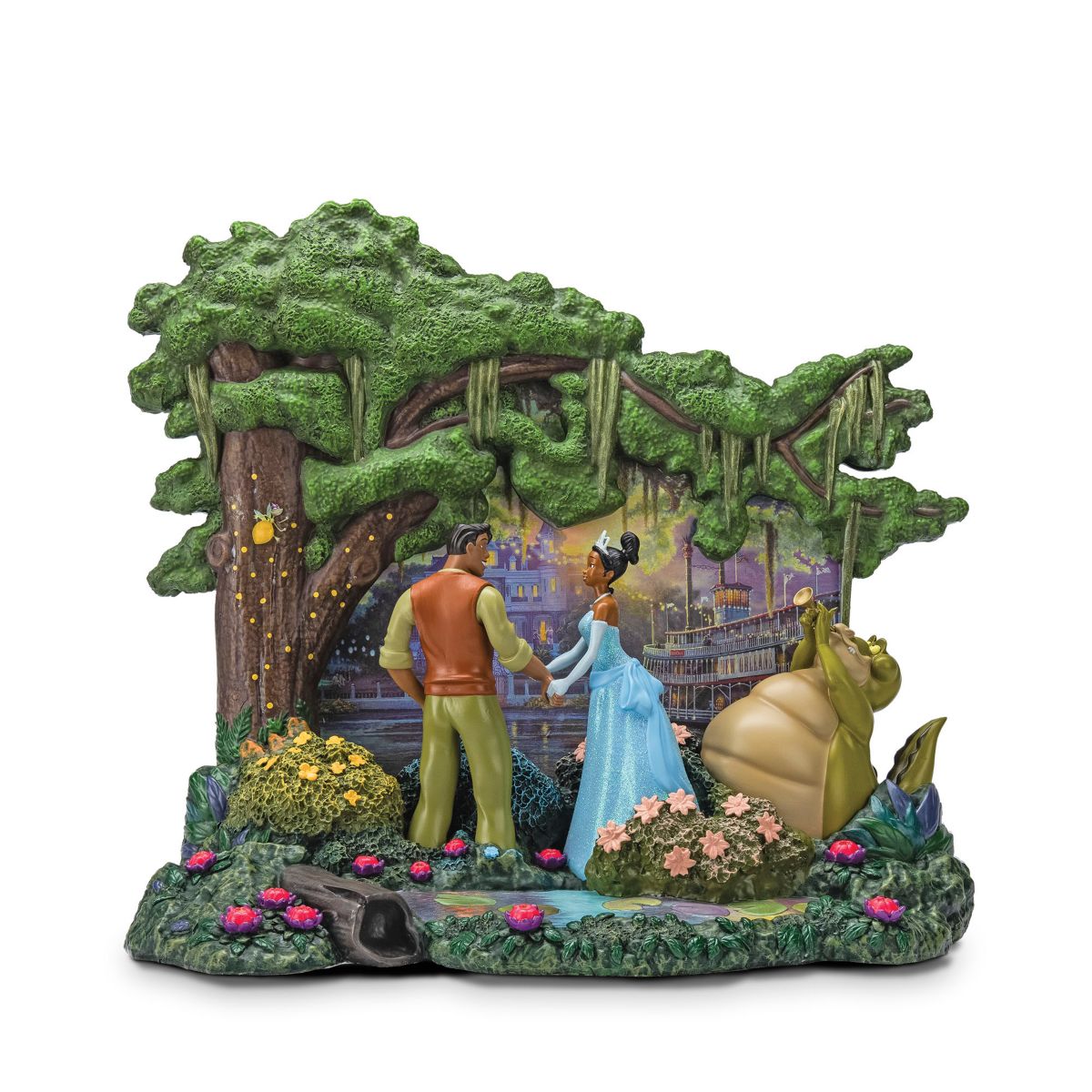 Disney The Princess And The Frog 15th Anniversary Thomas Kinkade Sculpture