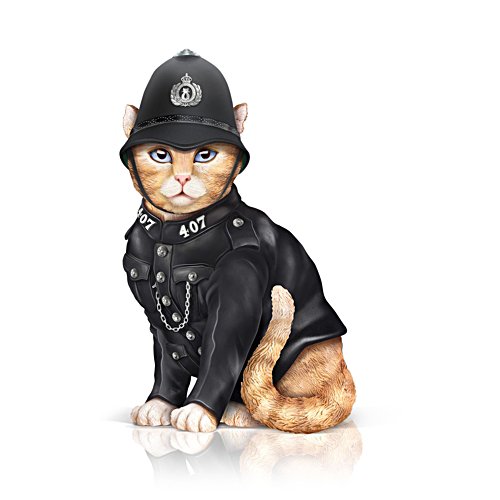 ‘Paw And Order’ Cat Figurine