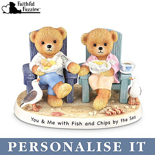 ‘You & Me With Fish And Chips By The Sea’ Figurine