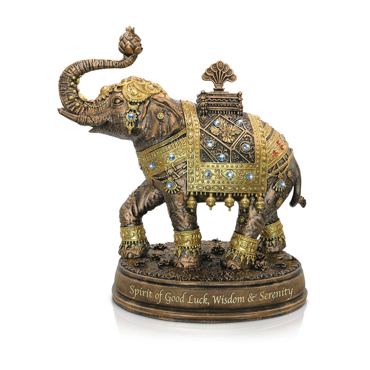 'The Spirit Of Good Fortune’ Bronzed Elephant Figurine