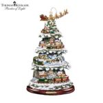 Officially Licensed Thomas Kinkade Christmas Illuminated Musical Moving  Tree Ornament: Thomas Kinkade 'Wonderland Express' Christmas Tree