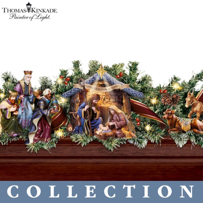 Thomas Kinkade Christmas Swag Garland Collection Thomas Kinkade   1400345