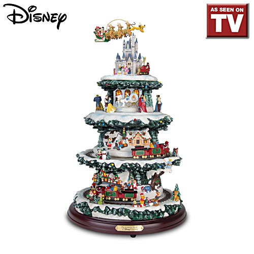 'The Wonderful World Of Disney' Tabletop Musical Lit Rotating Christmas Tree