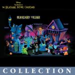 The Bradford Exchange Nightmare Before Christmas Black Light Village and Figurine Collection