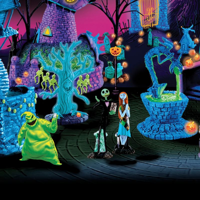 Licensed Disney Tim Burton's The Nightmare Before Christmas Black Light  Village Collection: Disney Tim Burton's The Nightmare Before Christmas  Black Light Village Collection