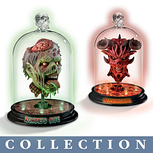 'Heads Of Horror' Illuminated Sculpture Collection