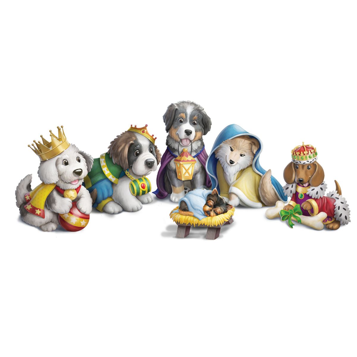 'Happy Howl-idays' Dog Figurine Collection