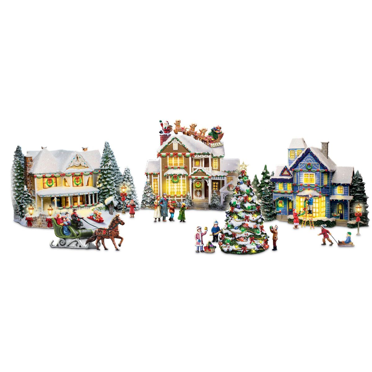 Thomas Kinkade 'Sounds Of The Season' Village Collection