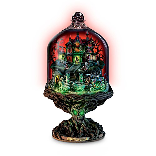 'Dome Of Doom' Illuminated Haunted House Sculpture