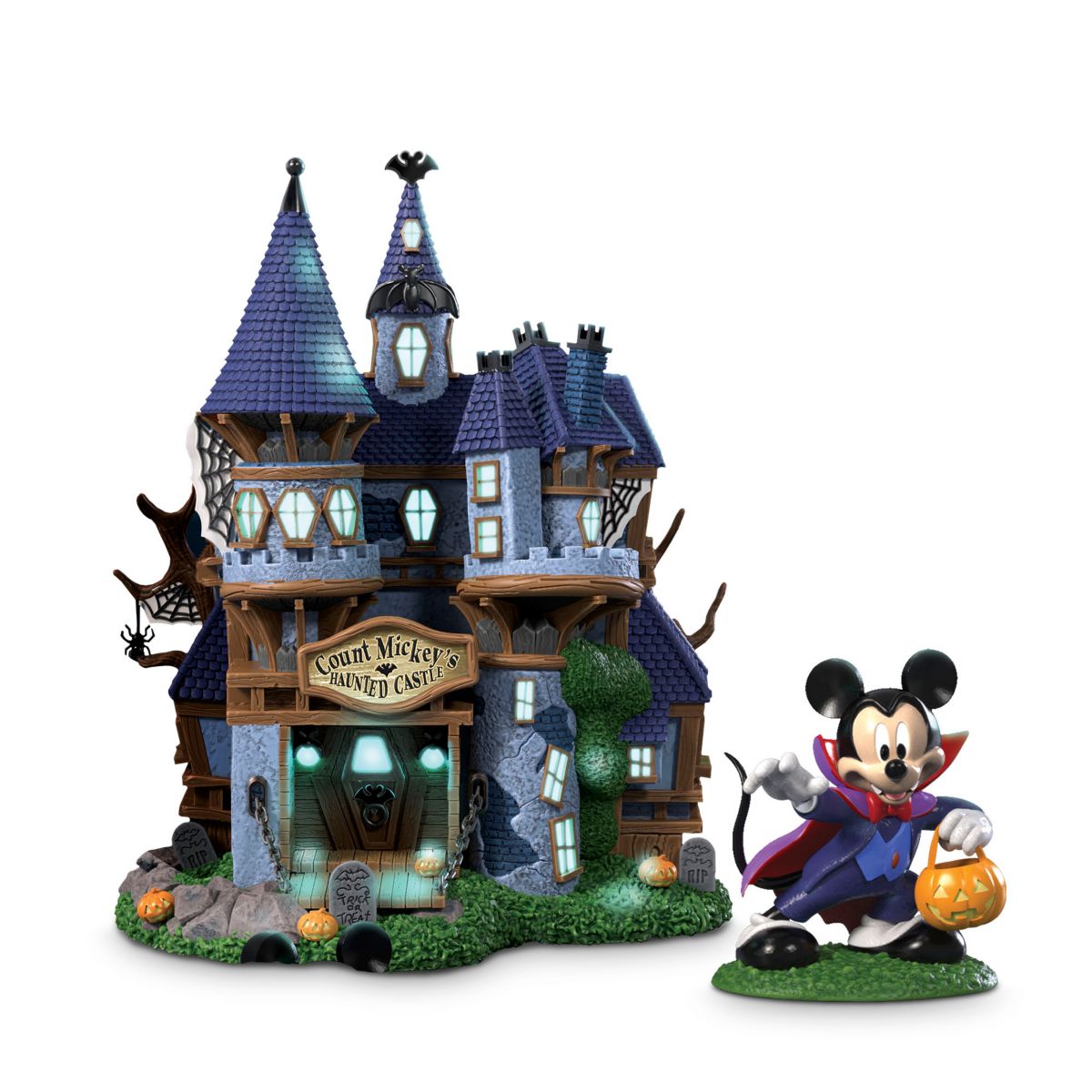 Disney Mickey's Haunted Castle and Count Mickey Figurine