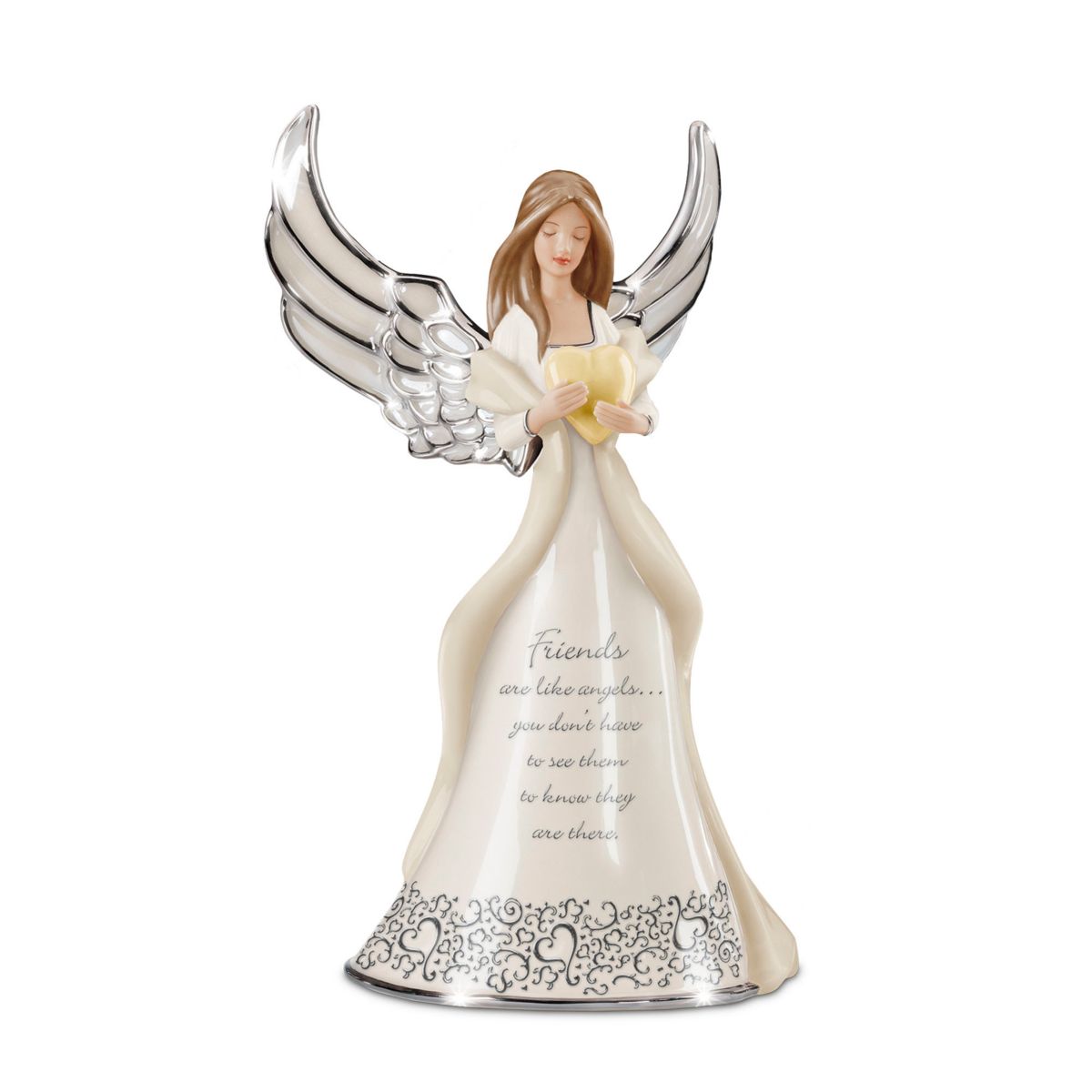 'Friends Are Like Angels' Heirloom Porcelain Figurine