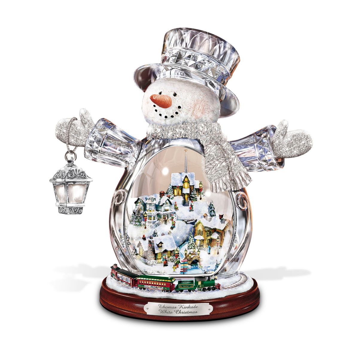 Thomas Kinkade White Christmas Masterpiece Edition Snowman