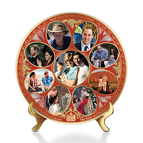 Royal Tours Of Australia & New Zealand Gallery Editions Plate